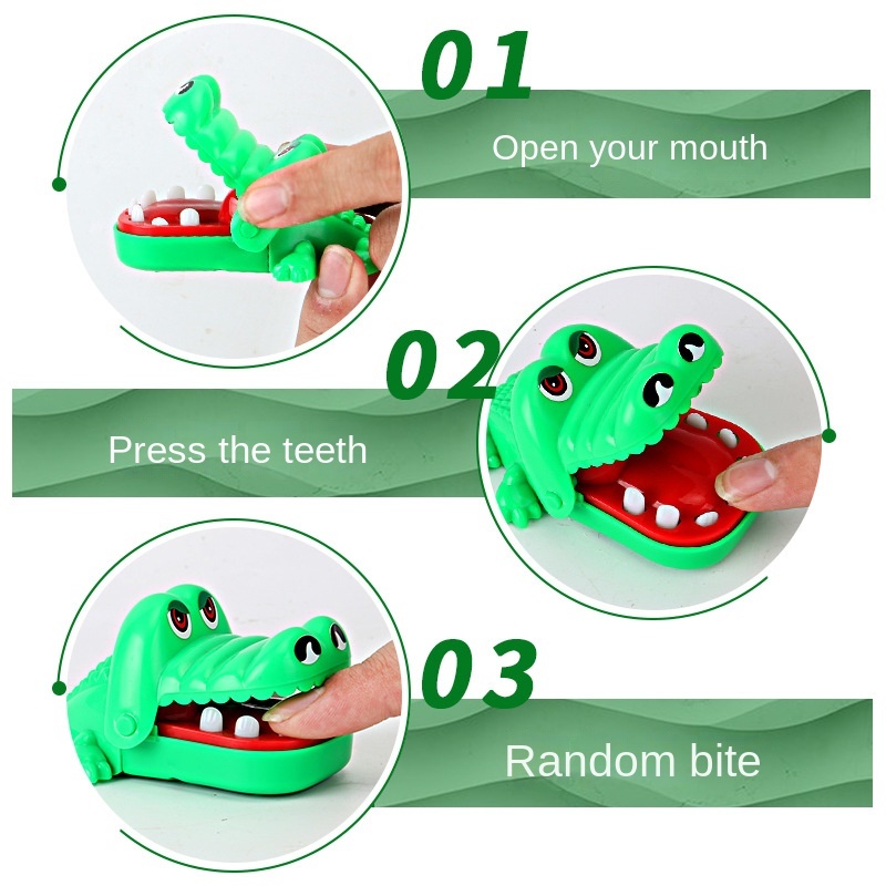 Đồ Chơi Cá Sấu Cắn Ngón Tay Vui Nhộn Cho Bé