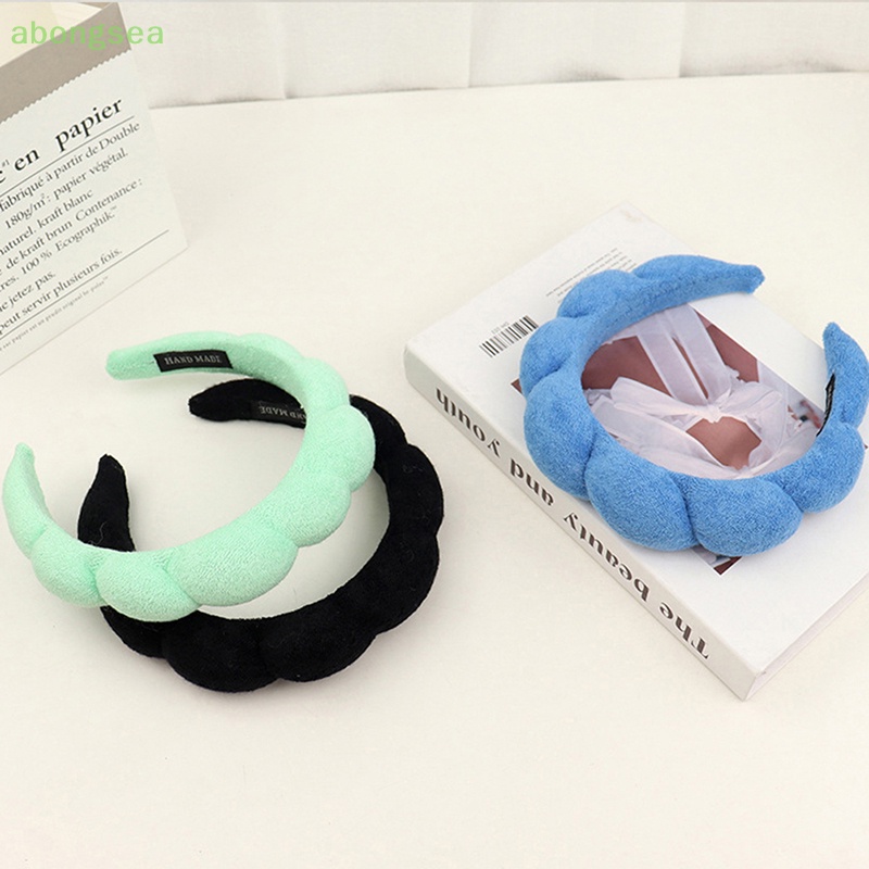 Abongsea Băng Đô Cài Tóc Bằng Xốp Mềm Mại Phong Cách Retro