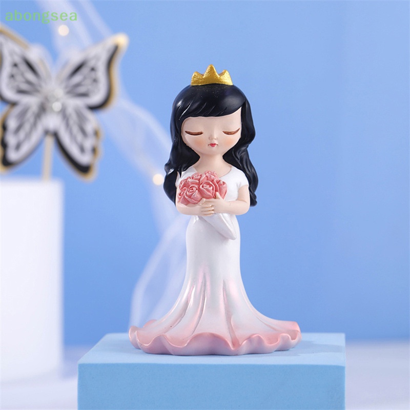 Abongsea Mô Hình Búp Bê Nhựa resin Trang Trí Bánh Kem Sinh Nhật