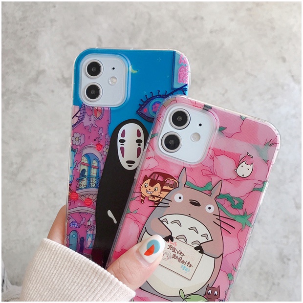 Ốp Điện Thoại Mềm In Hoạt Hình totoro Cho iphone 11 12 13 14 15 pro max 7 8 se 2022 x xs