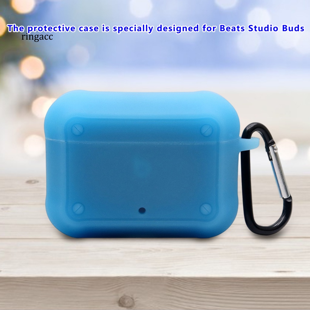 Vỏ Bảo Vệ Hộp Sạc Tai Nghe Bluetooth Beat Studio Bud Bằng Silicon Mềm Gắn Móc Khóa Tiện Dụng