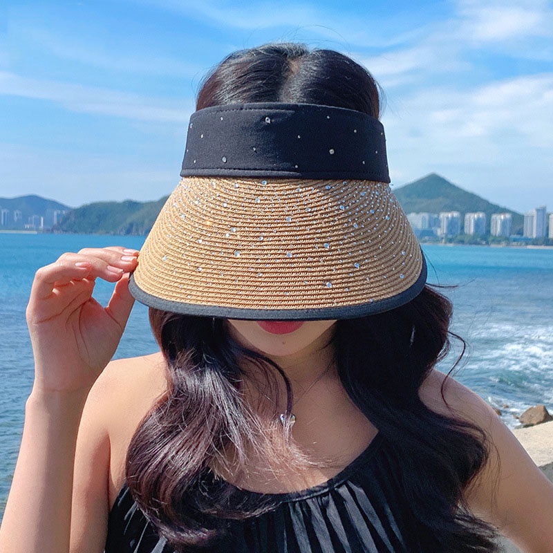 Mũ Chống Nắng Mùa Hè Dạng Rỗng Gấp Được Hình Ngôi Sao Khoan Cyber Celebrum Hợp Thời Trang Dễ Phối Đồ Cho Nữ