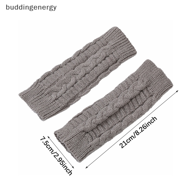 {BUDDI} Mới Găng Tay Nửa Ngón Len Nhân Tạo Dày Dặn Giữ Ấm Mùa Thu Đông Cho Nữ Sinh {BUDDI}