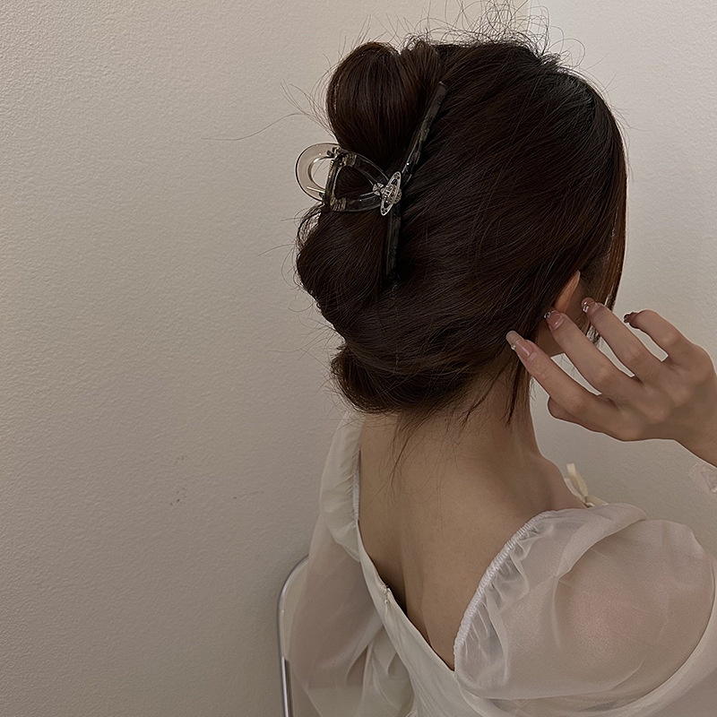 Kẹp Tóc Hình Cá Mập Đính Đá Lấp Lánh Phong Cách Mới 2023