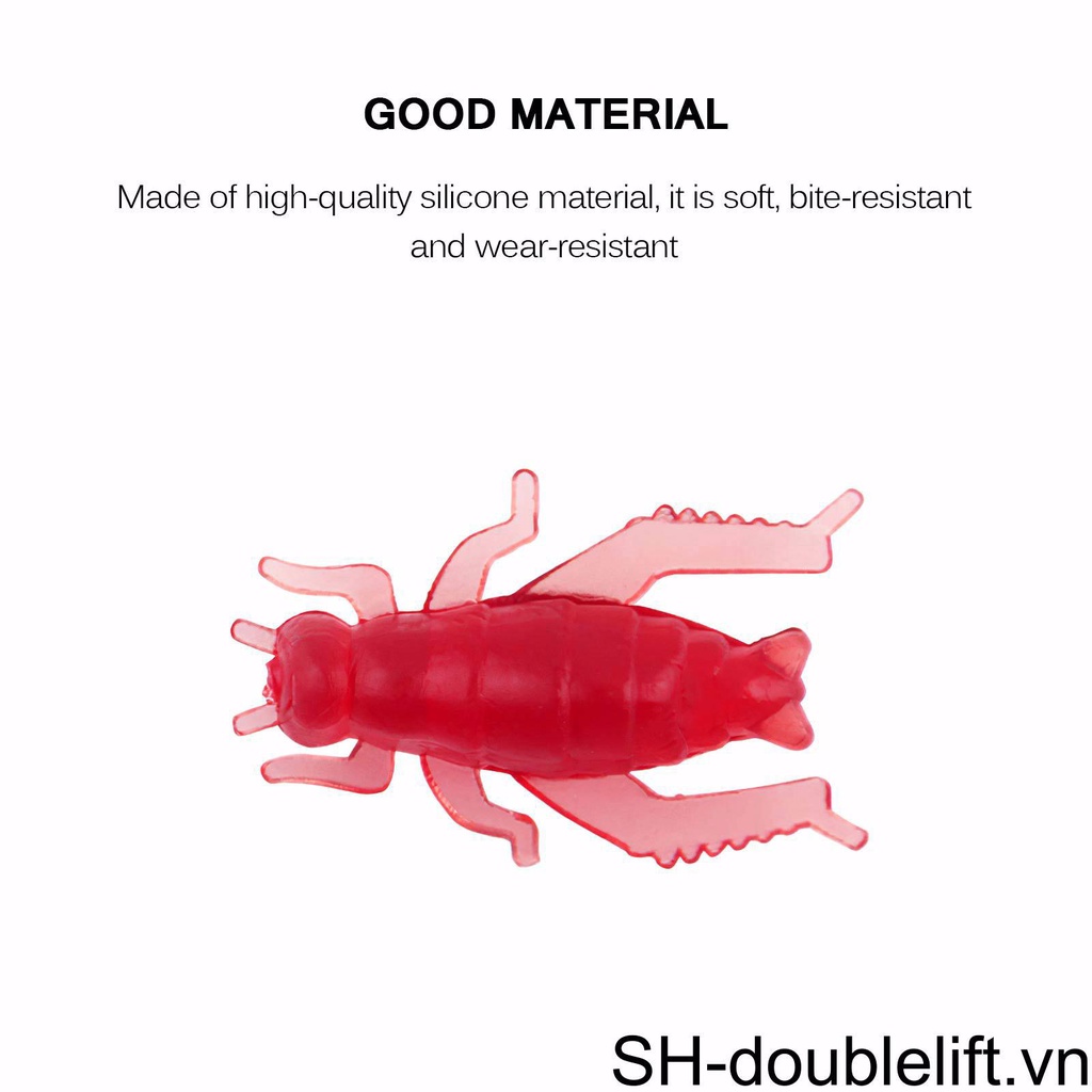 Set 50 Mồi Câu Cá Nhân Tạo Bằng Silicon Mềm Gọn Nhẹ Sống Động Như Thật