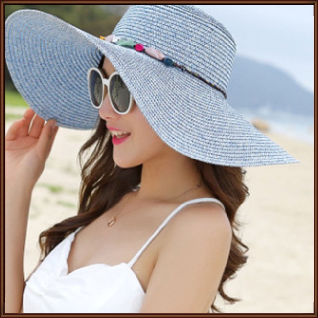 Mũ Rộng Vành Che Nắng Thời Trang Đi Biển Mùa Hè Cho Nữ