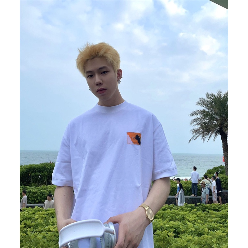 Áo Thun Tay Ngắn F-D88- Thời Trang Mới Nhất Thêu Logo Phong Cách Cặp Đôi Rtsu5Rjkj