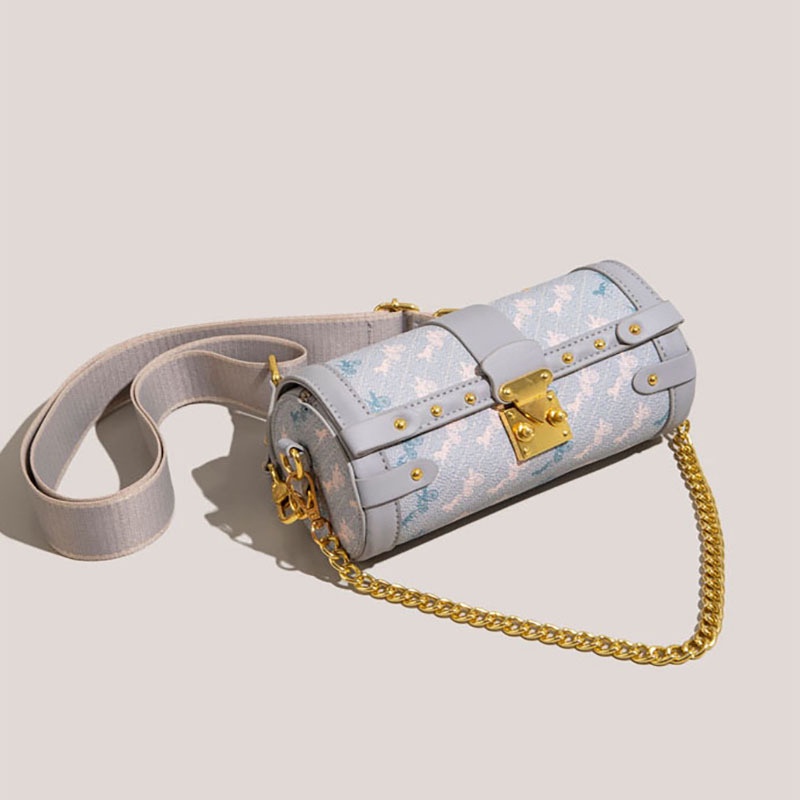 Túi Xách Phối Dây Xích Đeo Vai Kiểu retro Thời Trang Cao Cấp Cho Nữ