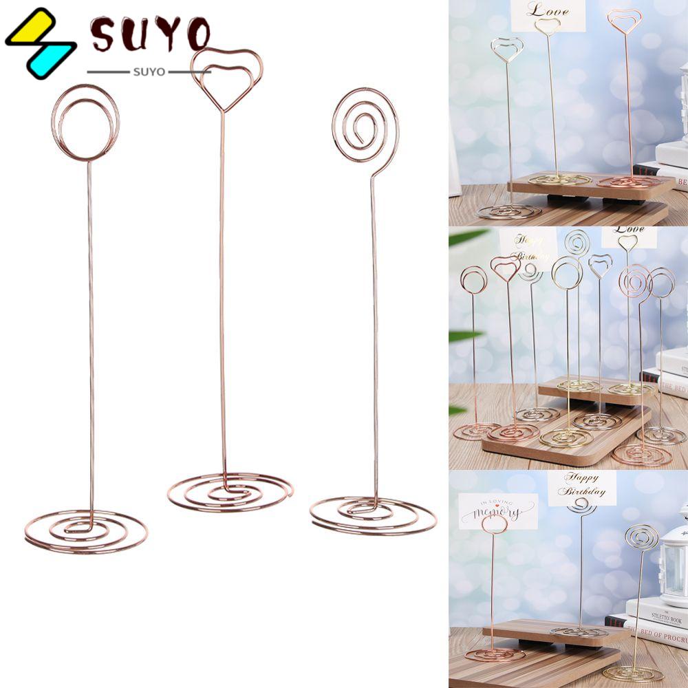 Suyo 1 Thẻ Đặt Hàng Thời Trang Hoa Hồng|Kẹp Giấy Hình Trái Tim