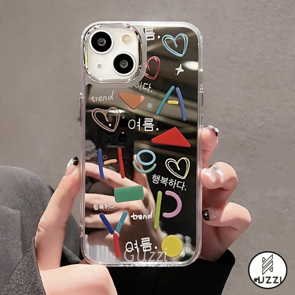 Ốp Lưng Điện Thoại Gương Trái Tim Tình Yêu Cho Iphone 11 12 13 14 Pro Max Xr Xs Mạ Bảo Vệ Ống Kính Vỏ Điện Thoại Tpu