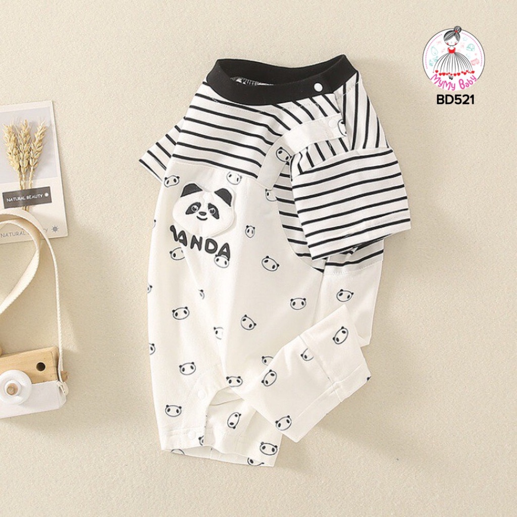 Body yếm sọc panda nhí cực đág yêu dành cho bé trai và bé gái