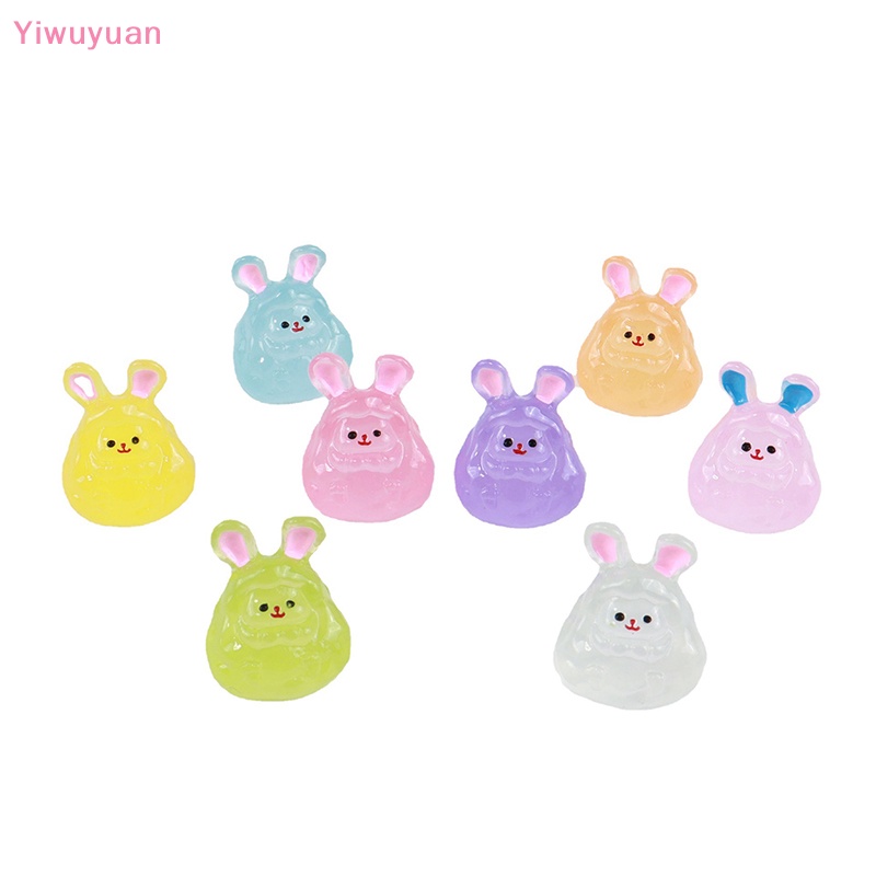 Bộ 2 Mô Hình Thỏ Dạ Quang Trang Trí Xe Hơi