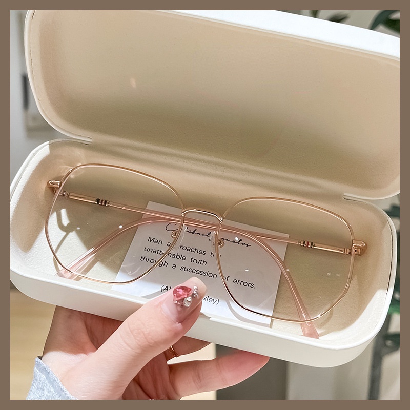 Mắt Kính Chống Bức Xạ Gọng Kim Loại Dành Cho Nam Nữ