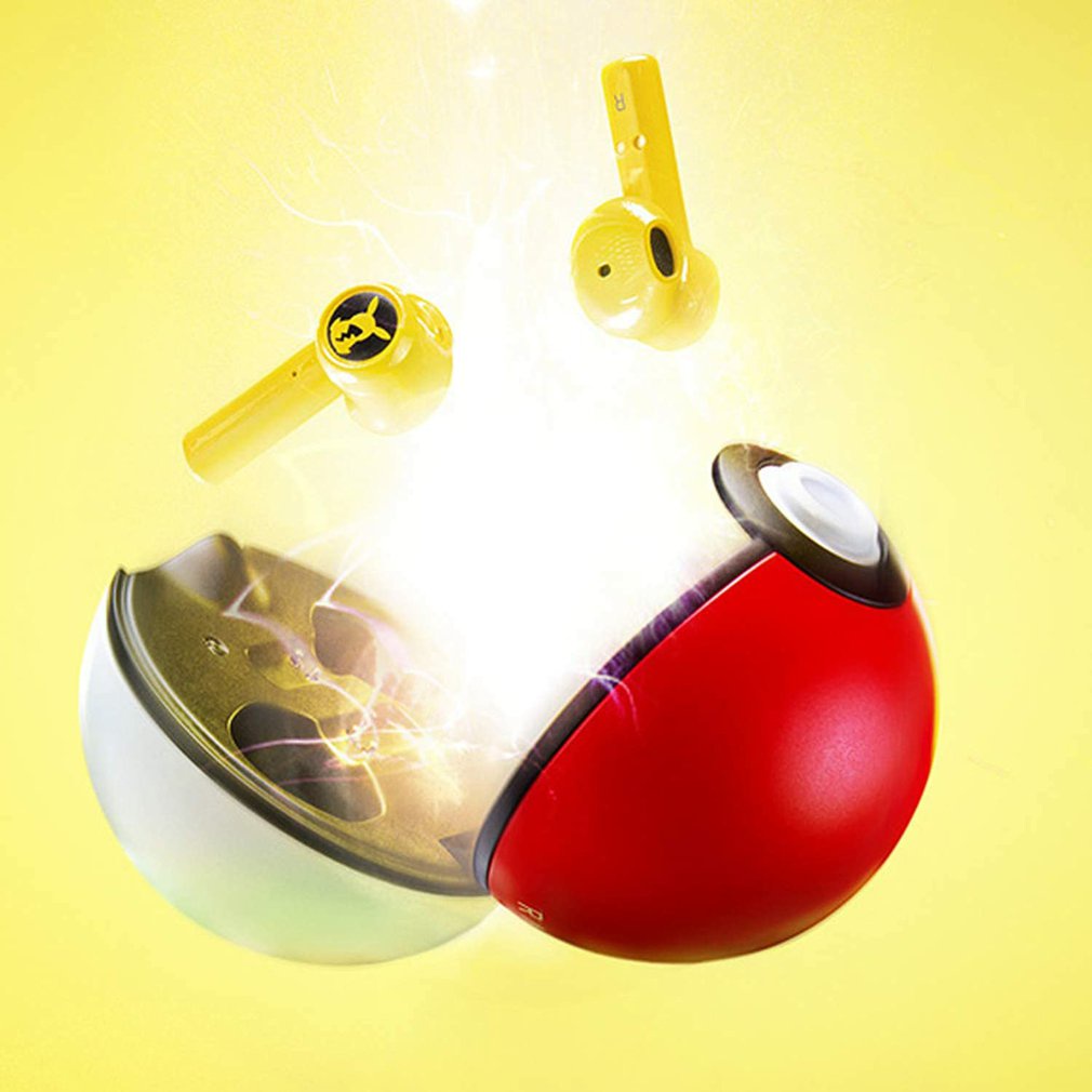 Takara-Tomy 2021 Wireless In-Ear Headphones Touch Control Pokeball Design Charging Compartment 5.0 [Q/11]