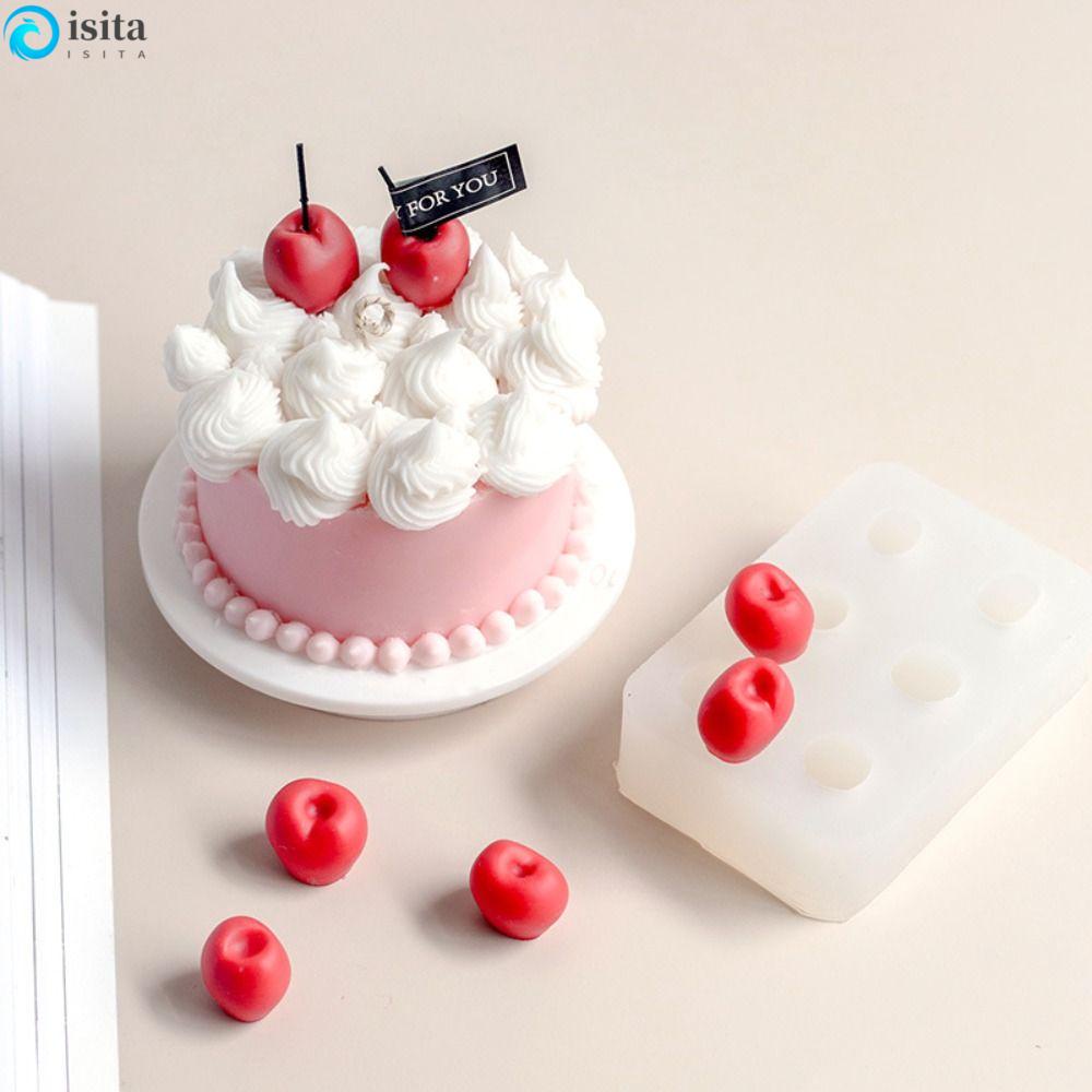 Khuôn Làm Sô Cô La 6 Ngăn Hình Trái Cherry Sáng Tạo