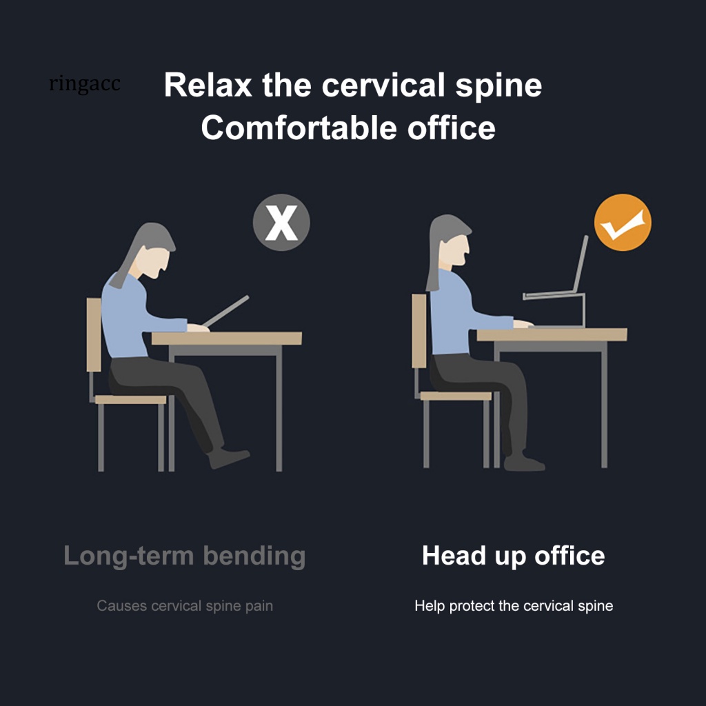 Giá Đỡ Laptop Bằng Hợp Kim Nhôm RGA P49 Tiện Dụng Cho Văn Phòng