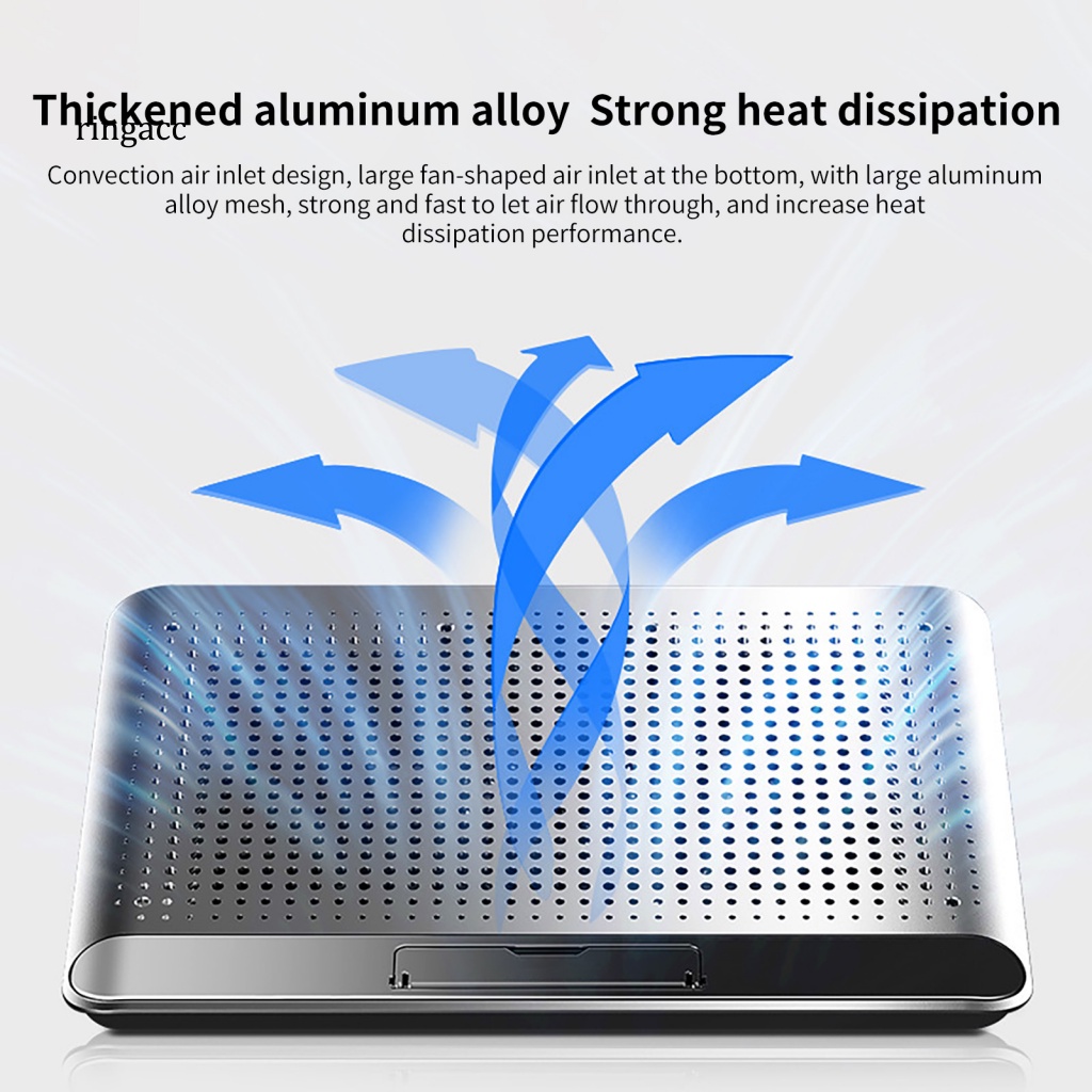 Giá Đỡ Tản Nhiệt Hai Cổng USB Không Ồn Có Thể Điều Chỉnh Cho Laptop / Notebook