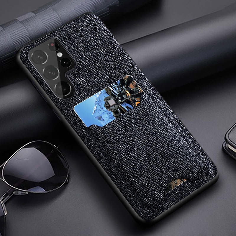 Bao Da Điện Thoại pu Tích Hợp Ngăn Đựng Thẻ Cho samsung galaxy s22 s21 ultra plus s22 ultra Ốp