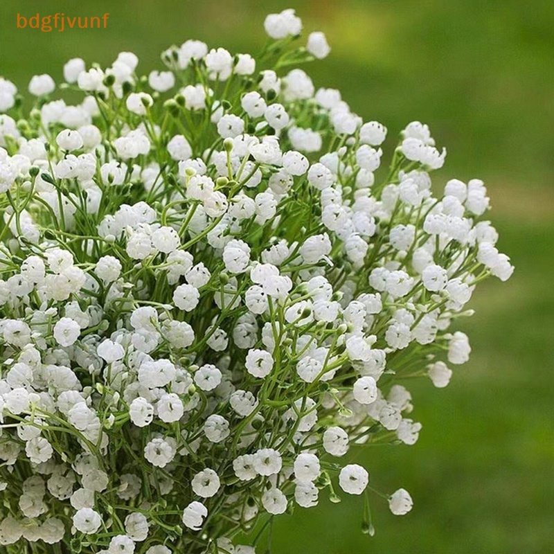 Bó Hoa Gypsophila Màu Trắng 15inch Bằng Nhựa Dùng Trang Trí Tiệc Cưới DIY