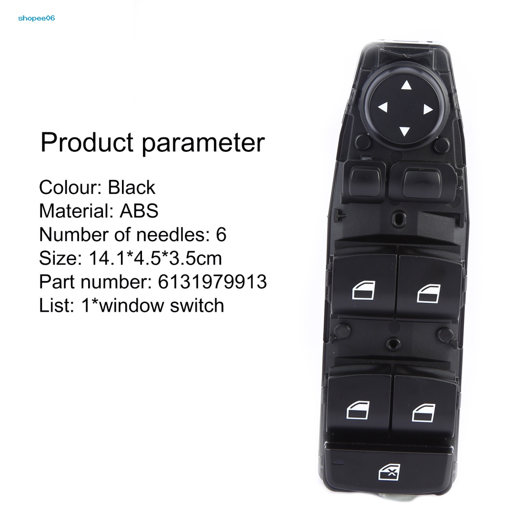 Bảng Công Tắc Điều Khiển Cửa Sổ Xe Hơi PEMG 528i 535d 535i 550i 61319179913 Phụ Kiện Chuyên Dụng Dành Cho BMW