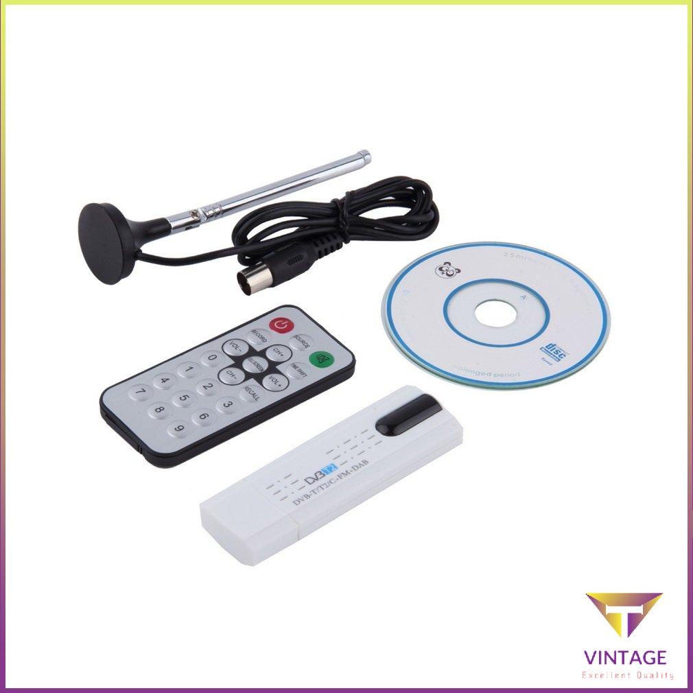 Kỹ Thuật Số Dvb-T2/T Dvb-C USB 2.0 Bộ Dò Truyền Hình Dính Đầu Thu Hdtv Có Điều Khiển Từ Xa Hd Usb Dongle Pc/Laptop Cho Windows [T/16]