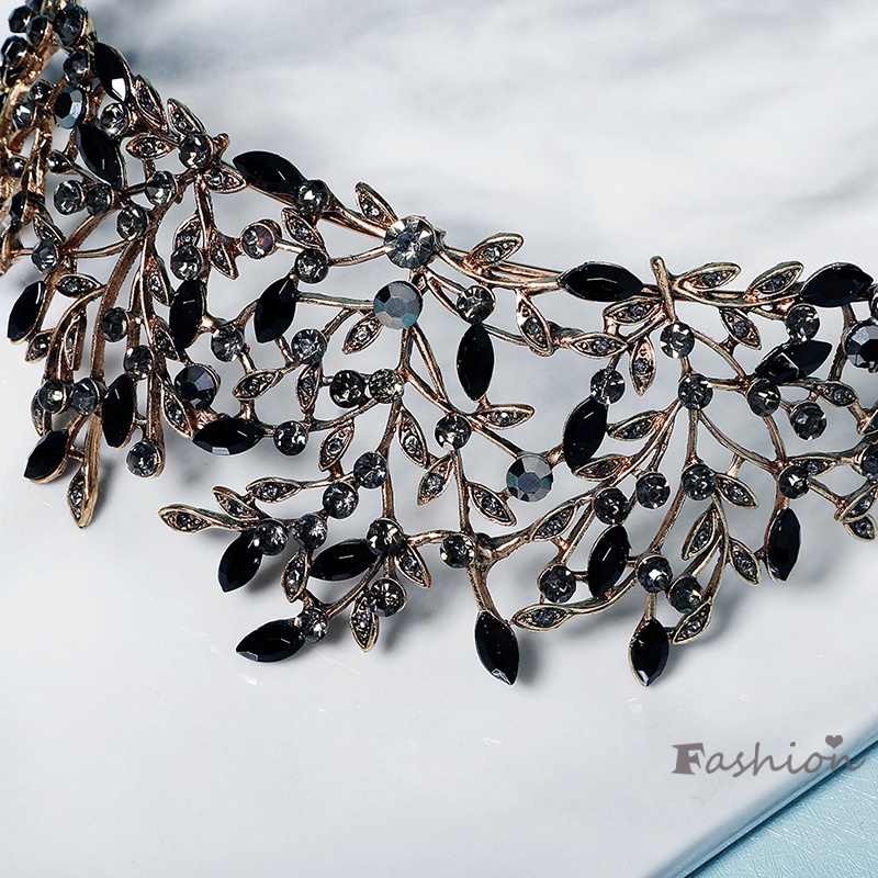 Cài Tóc Hình Vương Miện Đính Đá Sang Trọng Cho Cô Dâu