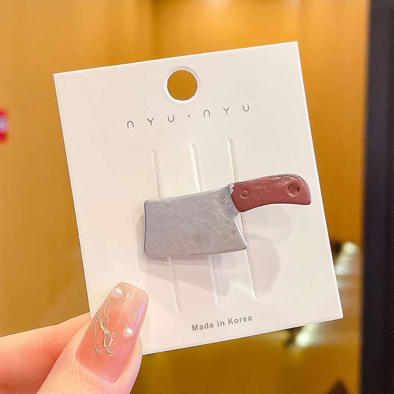 Kẹp Tóc Mỏ Vịt Hình Dao Sáng Tạo Cho Nữ Mã 2023