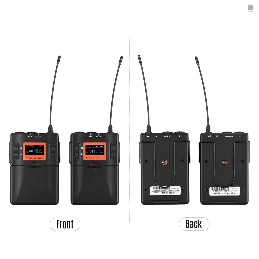 Hệ Thống Micro Lavalier Không Dây UHF 60 Kênh Cho Máy Quay DSLR / Điện Thoại Thông Minh / Máy Tính Bảng / Máy Ghi Âm