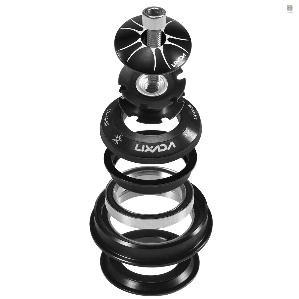 Lixada Bộ Tai Nghe Vòng Bi Bằng Hợp Kim Nhôm CNC Độ Chính Xác Cao Cho Xe Đạp