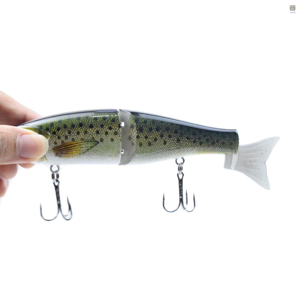 Lixada Mồi Giả Nhử Cá 2 Khúc 7.1 in / 2.2 oz Bằng Nhựa Cứng