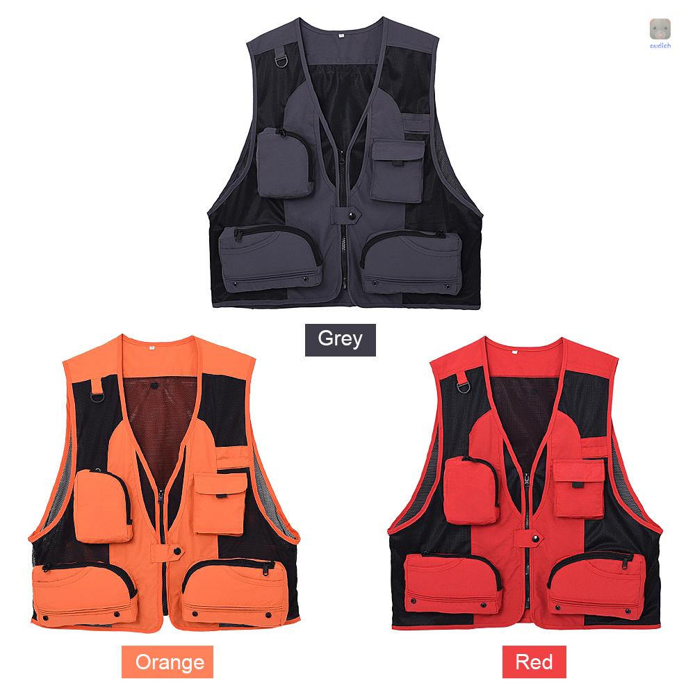 Áo Khoác Câu Cá Không Tay Nhiều Túi Tiện Dụng Dành Cho Nam