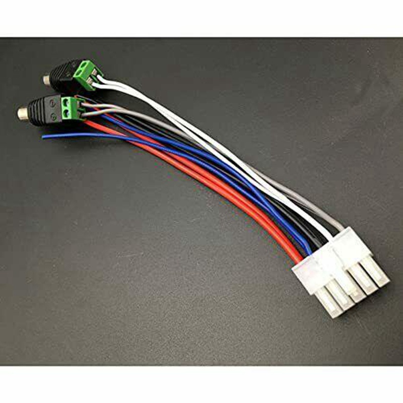 Đầu vào nguồn 1Pc Dây loa Khai thác 10 chân cắm RCA cho Bộ khuếch đại TBX10A kép