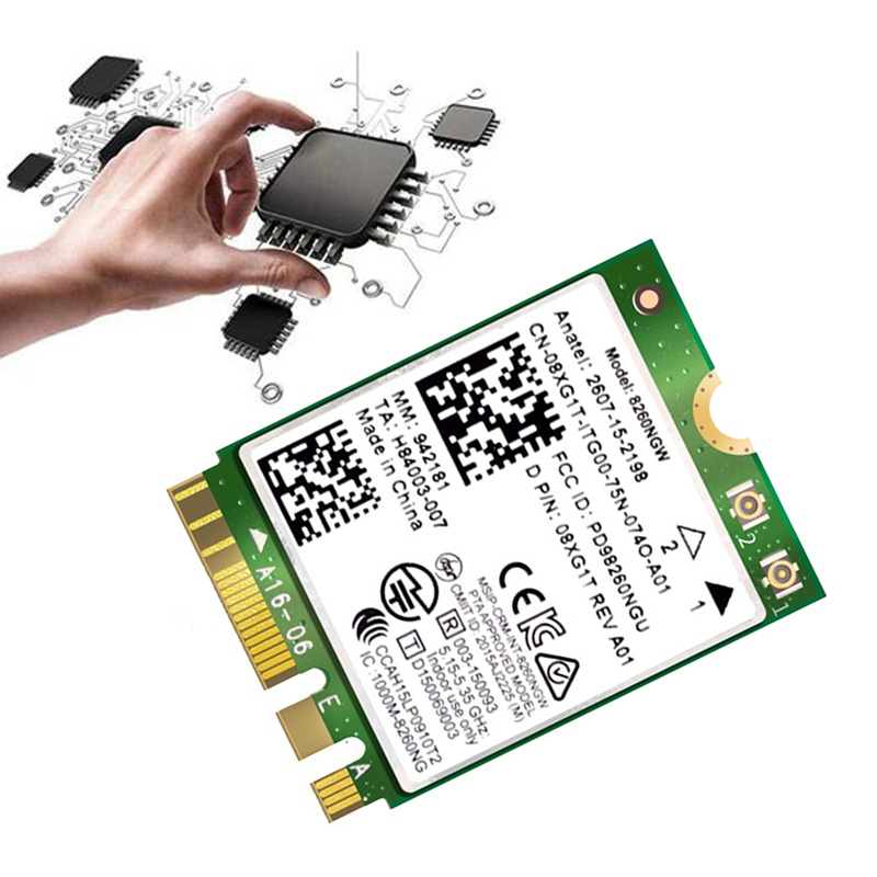 Thẻ wifi Không Dây 8260 8260ngw 2.4g / 5ghz 867m bluetooth 4.2 ngff m.2 wifi Cho intel ac 8260 neweer