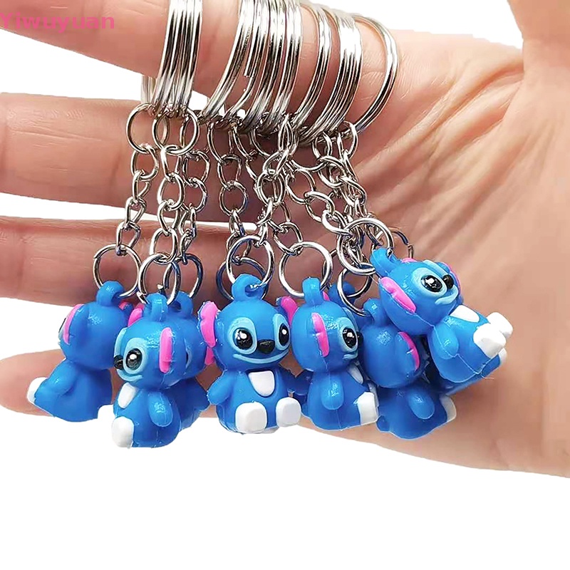 2 Móc Khóa Hình Búp Bê Stitch Dễ Thương Mới