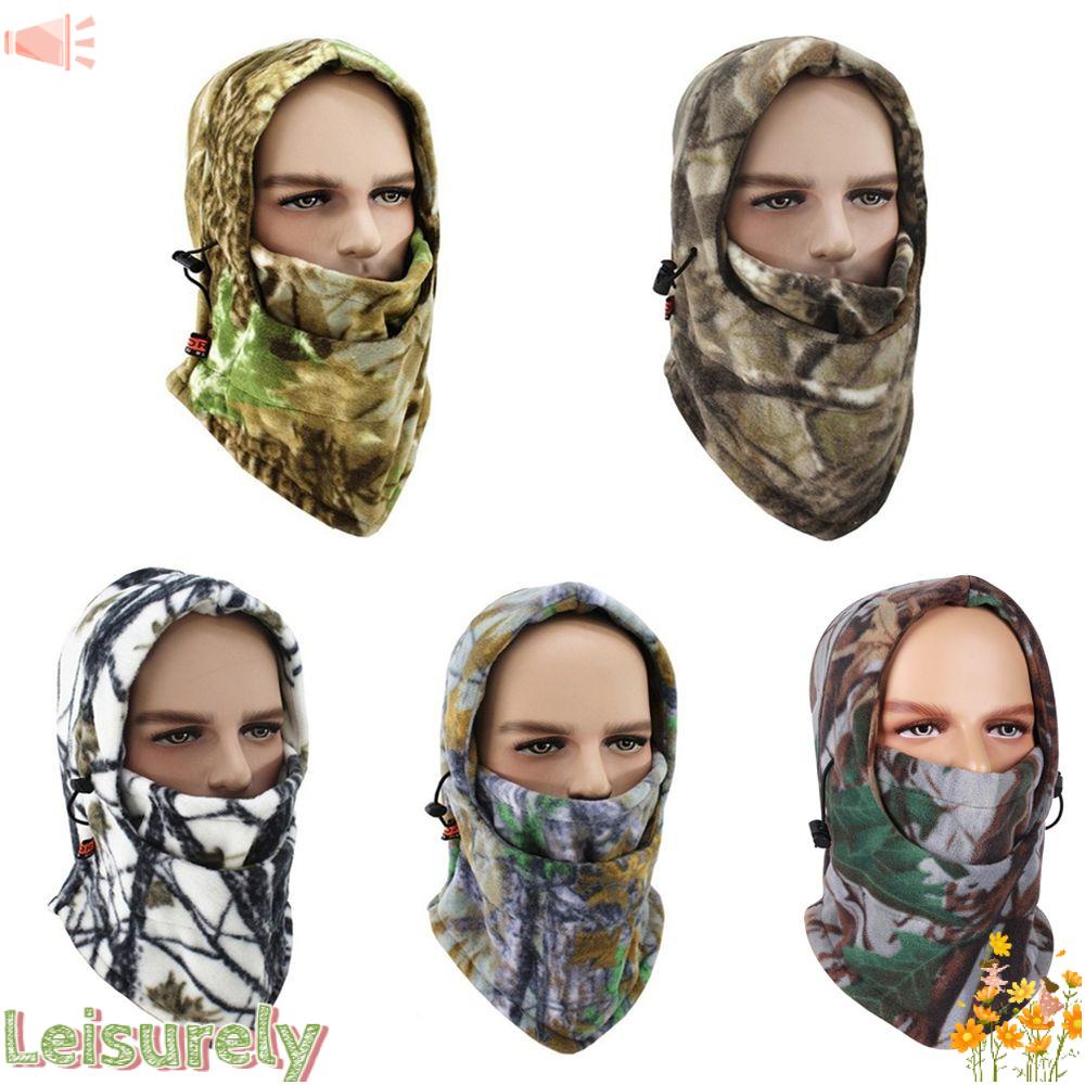 Mũ Trùm Đầu Che Mặt Giữ Ấm Họa Tiết Rằn Ri Khi Lái Xe