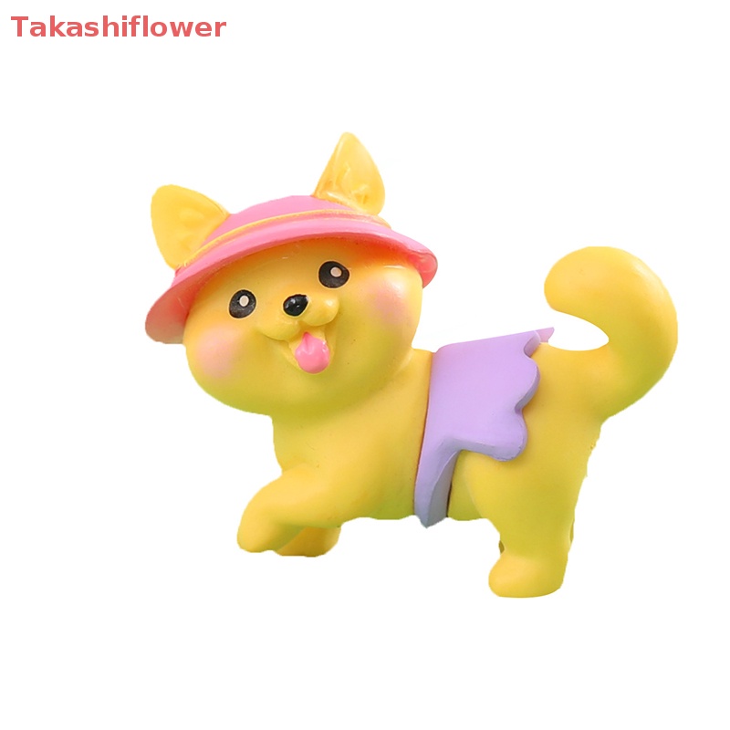 Mô Hình Chú Chó Bãi Biển Mini Bằng Nhựa Resin Dễ Thương Dùng Trang Trí Nhà Búp Bê