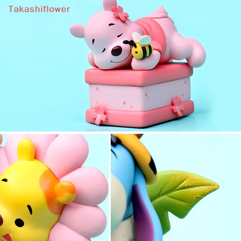 Set 6 Mô Hình Nhân Vật Hoạt Hình Winnie The Pooh Piglet Eeyore Dễ Thương