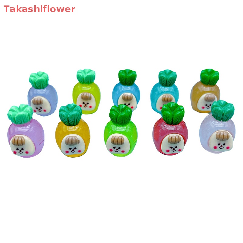 Bộ 2 Cà Rốt Hoạt Hình Mini Phát Sáng Dùng Trang Trí Tiểu Cảnh