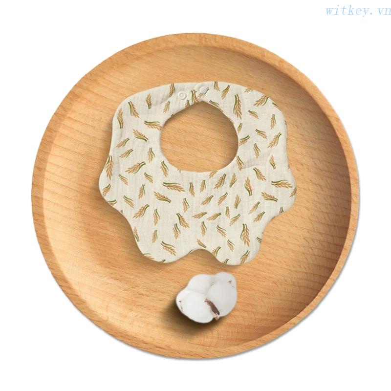 Yếm Khăn Gạc 6 Lớp Thấm Hút Nước Dãi &amp; Mọc Răng Dành Cho Em Bé