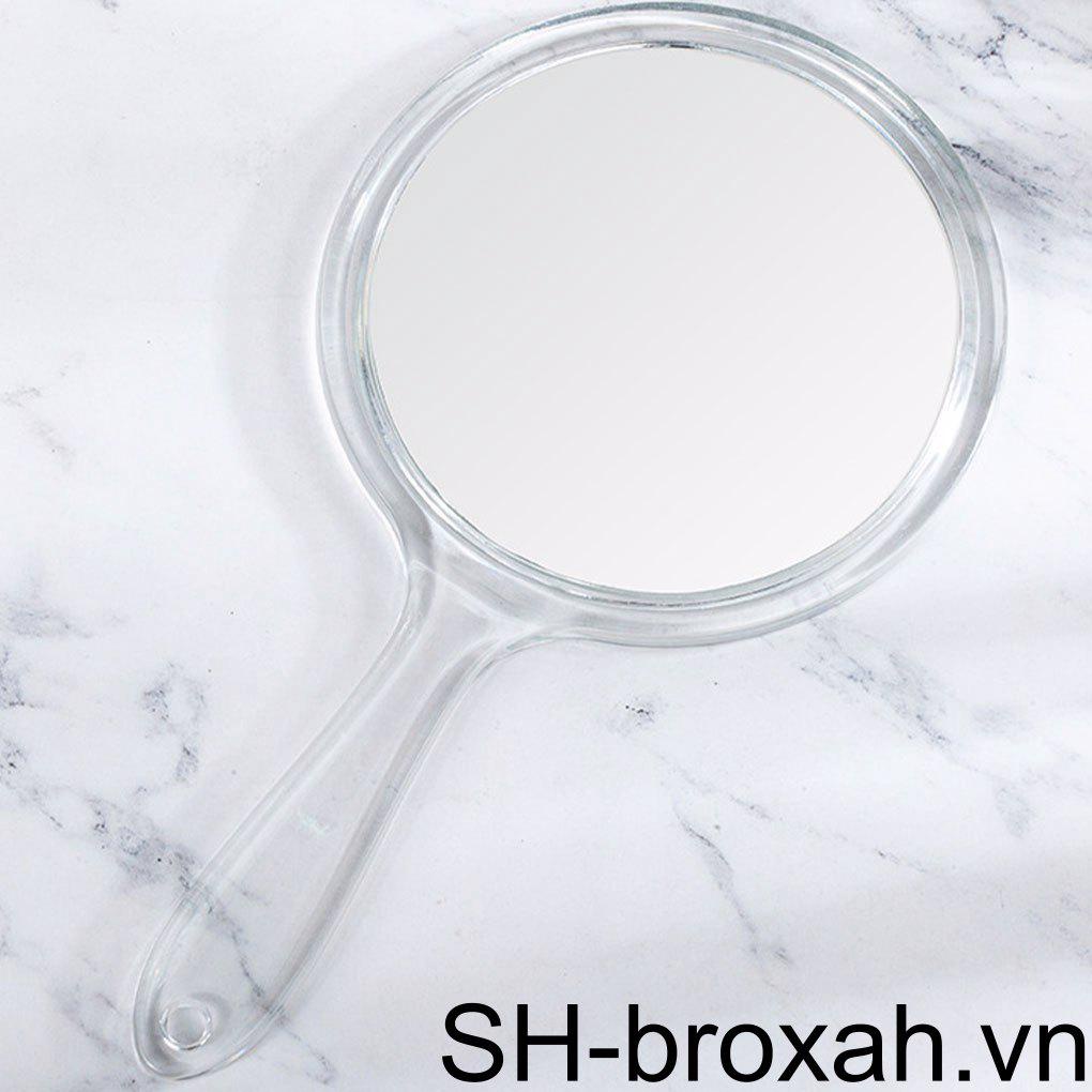 Gương Trang Điểm Cầm Tay Hai Mặt Thiết Kế Nhỏ Gọn Nhiều Màu Sắc Trong Suốt Dành Cho Nữ