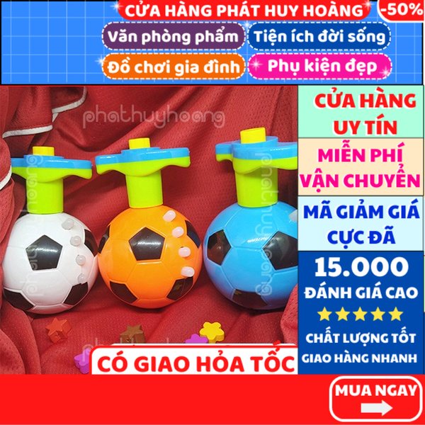 Con quay quả bóng ⚽️ FREESHIP 🚛 Có video thật 🎥 Con quay quả bóng có đèn nhạc - Phát Huy Hoàng