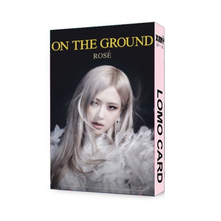 Hộp ảnh lomo 30 tấm Rose Blackpink MV On The Ground mẫu mới nhất