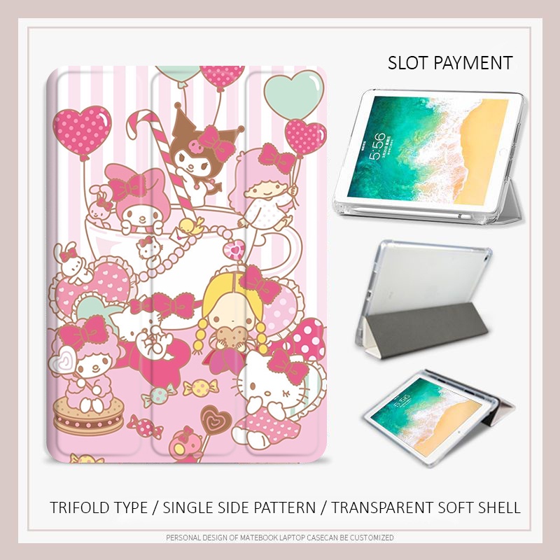 Hoạt Hình Ốp Máy Tính Bảng Hình Sanrio Cho iPad gen 5 6 gen 7 8 9 gen10 mini 4 5 6 air 1 2 3 4 5 iPad pro11 2021 2022