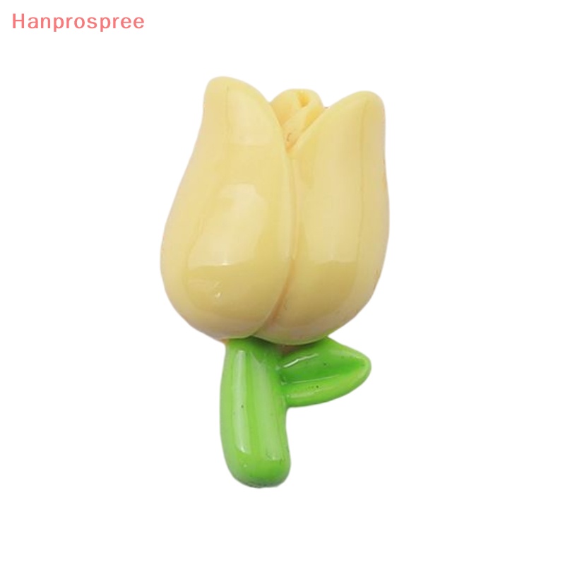 Bộ 10 Cái Cài Tóc Hình Hoa Tulip Chất Liệu Resin Dễ Thương DIY