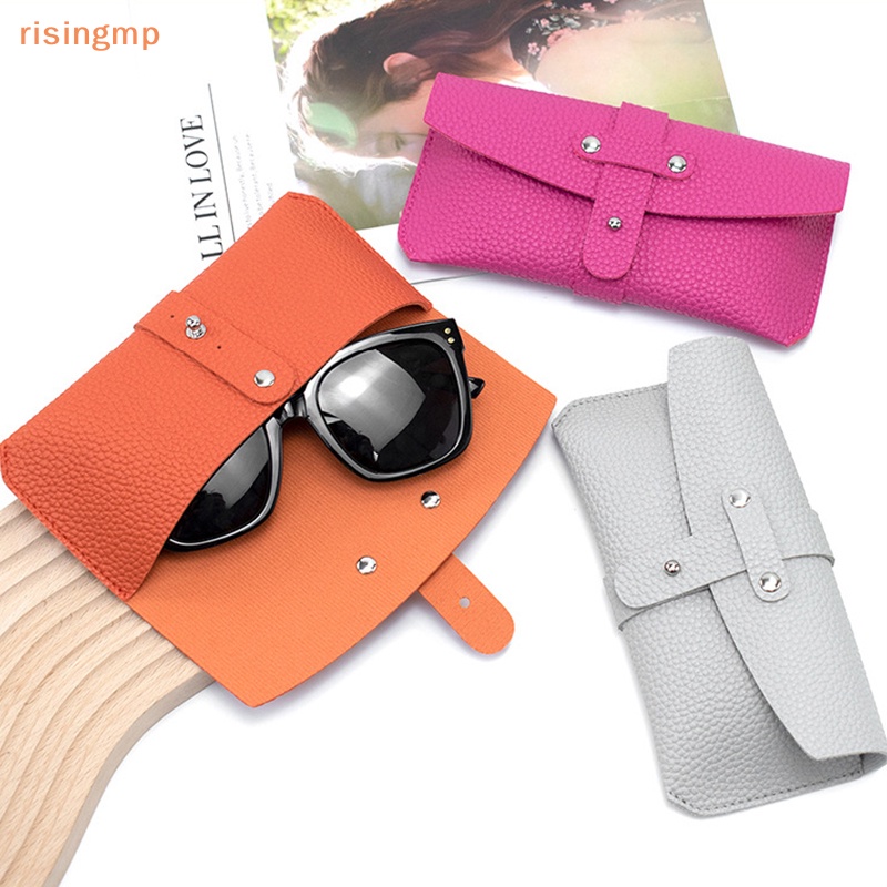 Hộp Đựng Mắt Kính Bằng Da Mềm Dạng Ví Dài Gấp Lại Được Thời Trang Dành Cho Bạn Nữ