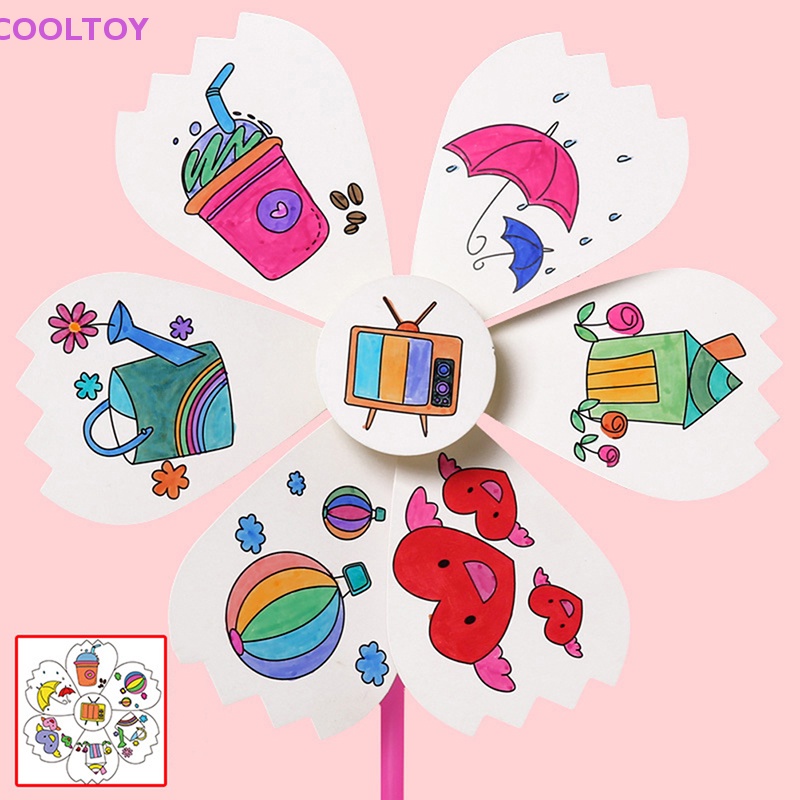 Cooltoy 1 Đồ Chơi Làm Thủ Công Hình Cối Xay Gió Trống Nghệ Thuật Cho Trẻ Mẫu Giáo