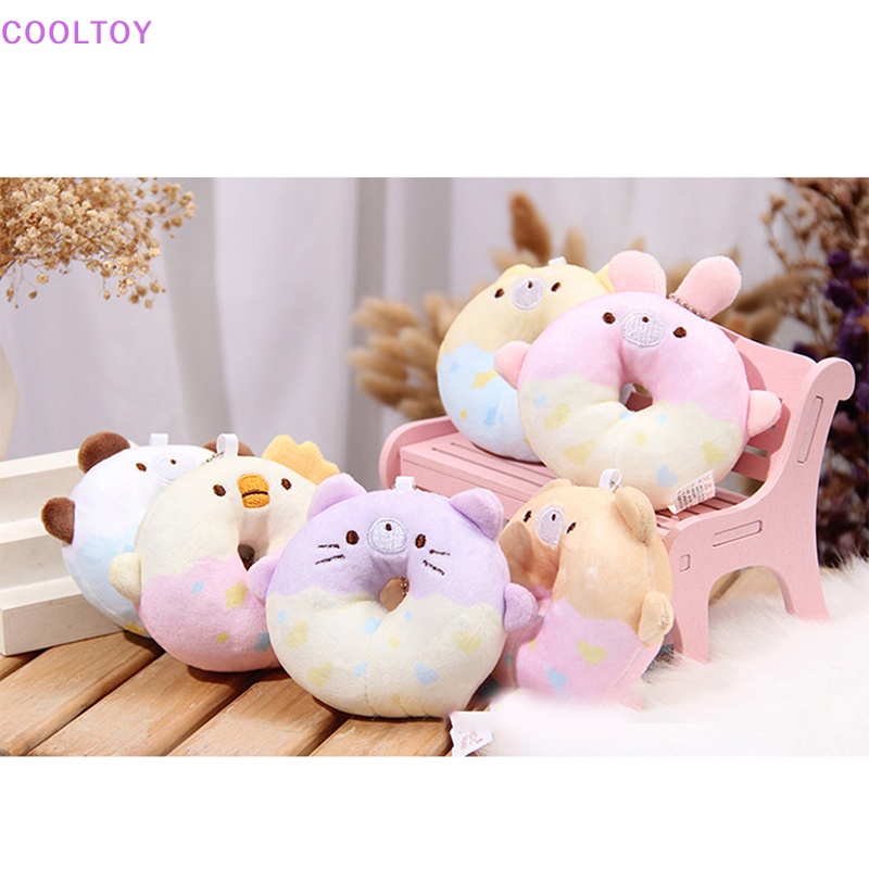 Cooltoy Đồ Chơi Nhồi Bông Hình Bánh Donut Mềm Mại Treo Chìa Khóa Trang Sức Cho Bé