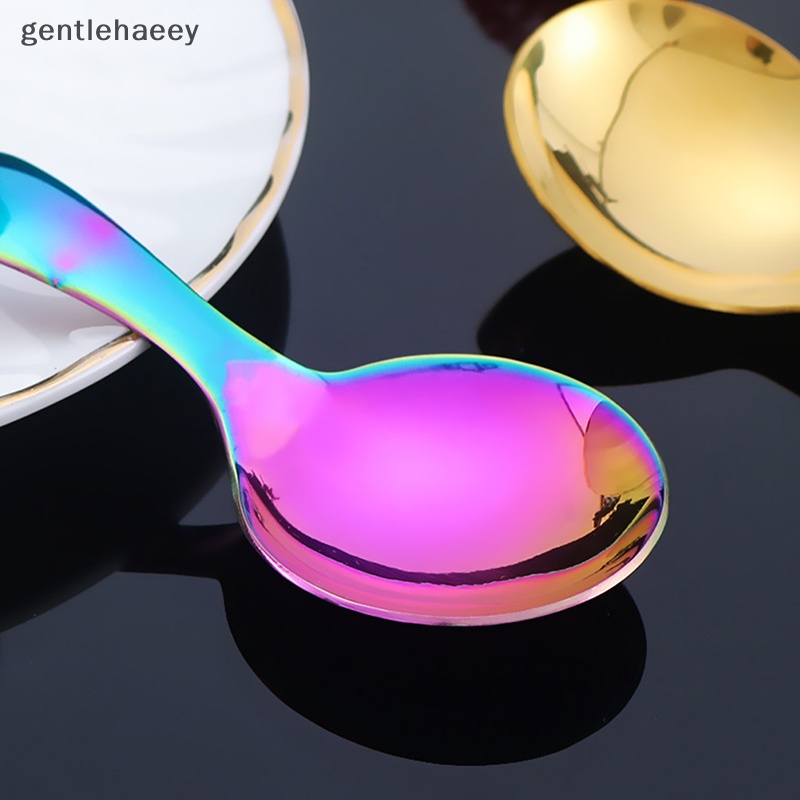 Muỗng Ăn Kem Đầu Tròn Bằng Thép Không Gỉ Dễ Thương