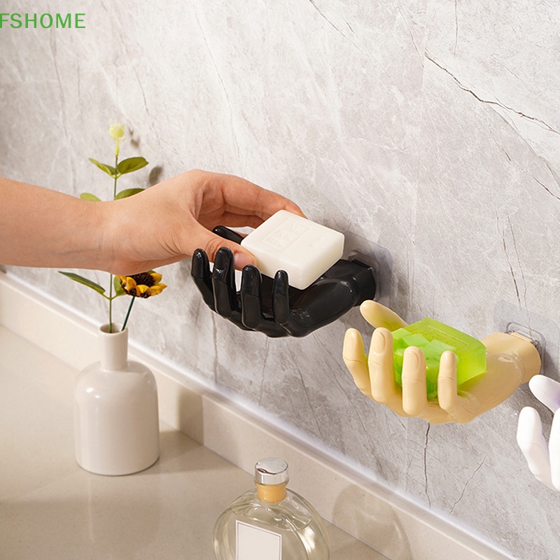 Fshome Móc Treo Đồ Gắn Tường Nhà Tắm Thiết Kế Hình Bàn Tay Bằng Nhựa Resin Mới