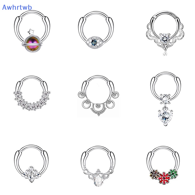 1 Khuyên Mũi Đục Lỗ Dạng Xoắn Ốc Hình Hoa Cho Nam Và Nữ Mới